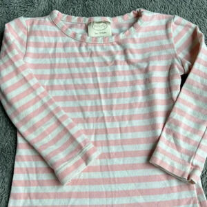 Persnickety long sleeve. Light pink and cream striped. Size 12 months